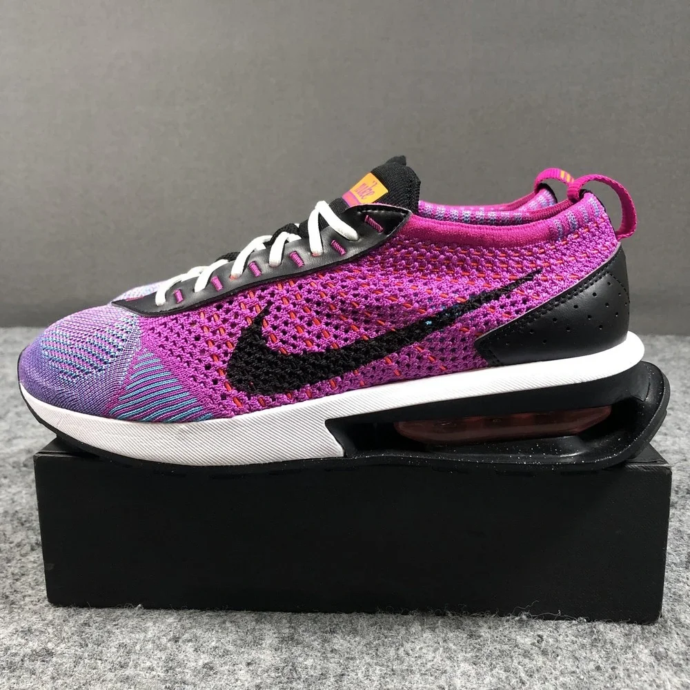Nike Air Max Flyknit Racer Fuchsia Dream Womens 8.5 Purple Blue FD0822-500
